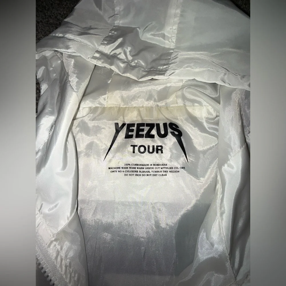 Yeezus tour adidas white zip up windbreaker jacket - Picture 4 of 7